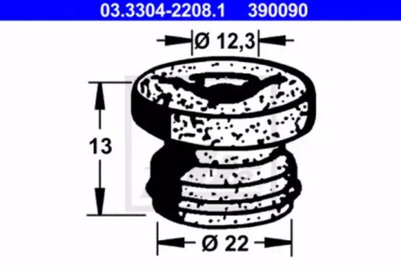 Пробка ATE 03.3304-2208.1 390090, бачок тормозной жидкости - Фото 1 Пробка ATE 03.3304-2208.1 390090, бачок тормозной жидкости - Фото 1