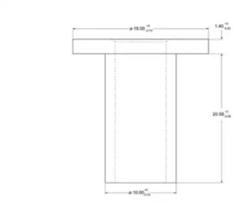 Заклепка Beral 93068 10x20, накладки барабанного тормоза Federal-Mogul - Фото 1