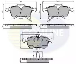 Комплект тормозных колодок COMLINE CBP31307 23832, дисковый тормоз Comline