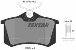 Комплект тормозных колодок Textar 2355406 20961, дисковый тормоз