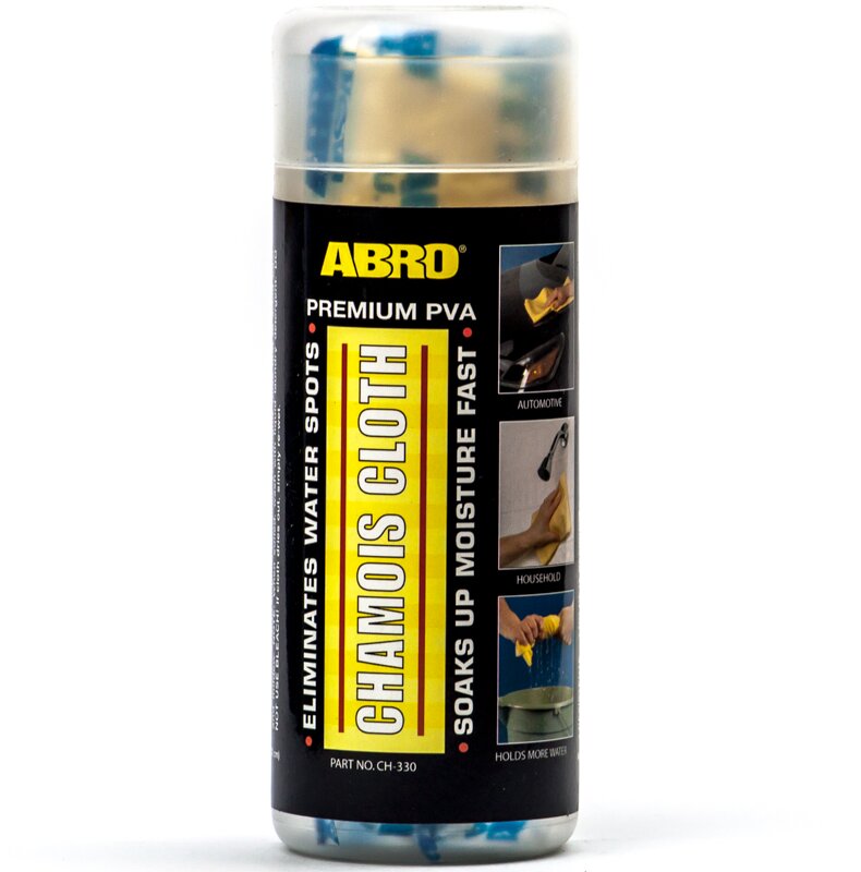Салфетка замшевая Abro CH-330 Chamois Cloth 42x30 см в тубе малая ...