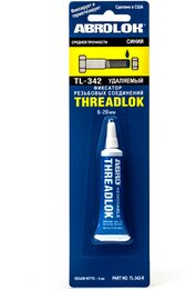 Фиксатор резьбы для разборных соединений Abro TL-342 Threadlock, 6 мл