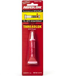 Фиксатор резьбы для неразборных соединений Abro TL-371 Threadlock, 6 мл