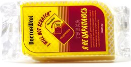 Губка с нецарапающей сеткой Doctor Wax DW8632 (для удаления следов насекомых)