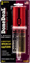 Эпокси-Адгезив прозрачный DoneDeal DD6559 2-минутный, 2x28,4 г