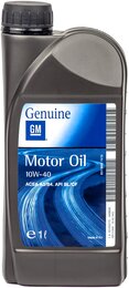 Полусинтетическое моторное масло GM Motor Oil 10W-40, 1 л