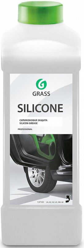 Силиконовая смазка для резиновых и пластиковых деталей Grass Silicone, 1 л - Фото 1