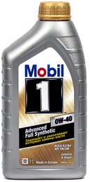 Моторное масло Mobil 1 FS 0W-40 Advanced Full Synthetic, 1 л