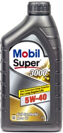 Моторное масло Mobil Super 3000 X1 5W-40, 1 л