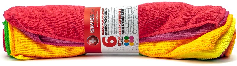 Набор салфеток из микрофибры ProSwissCar MFS-03 30х30 см (6 шт.) - Фото 1