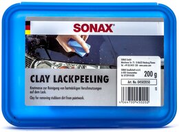 Очищающая глина для кузова Sonax Clay Lackpeeling Синяя, 200 г