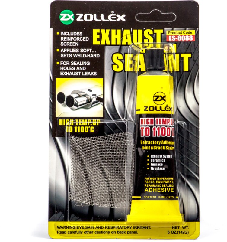 Цемент глушителя + армирующая сетка Zollex Exhaust System Sealant, 142 г - Фото 1 Цемент глушителя + армирующая сетка Zollex Exhaust System Sealant, 142 г - Фото 1