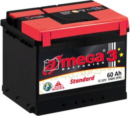 Аккумулятор A-Mega Standart 60 Ah 540 A (+-, L)