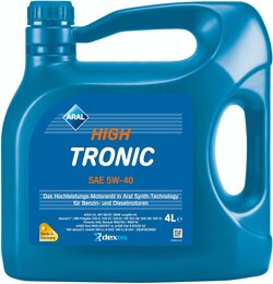 Моторное масло Aral HighTronic SAE 5W-40 (ACEA C3), 4 л