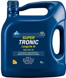 Моторное масло Aral SuperTronic Longlife III SAE 5W-30, 5 л СНЯТО С ПРОИЗВОДСТВА