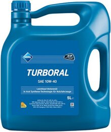 Моторное масло Aral Turboral SAE 10W-40, 5 л