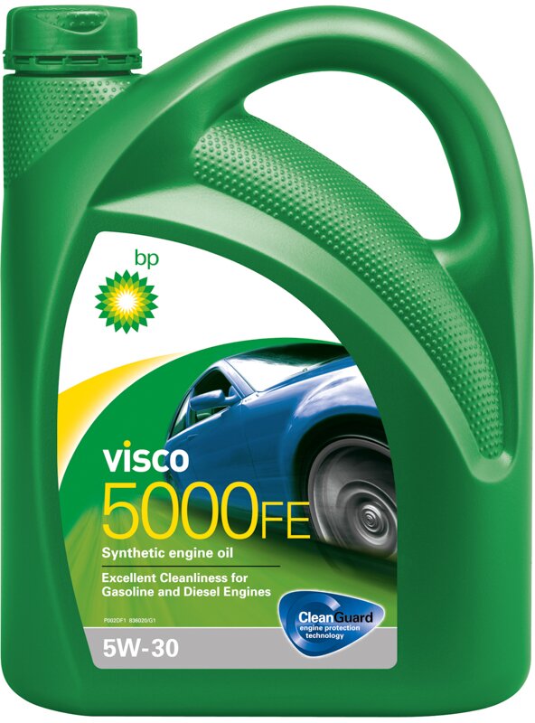 Синтетическое моторное масло BP Visco 5000 FE 5W-30, 4 л - Фото 1