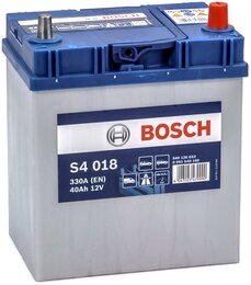 Аккумулятор Bosch S4018 40 Ah 330 A (-+, R) Asia тонкие клеммы