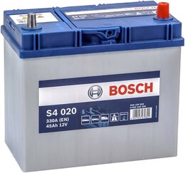 Аккумулятор Bosch S4020 45 Ah 330 A (-+, R) Asia тонкие клеммы