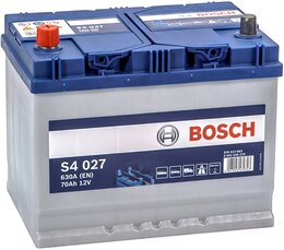 Аккумулятор Bosch S4027 70 Ah 630 A (+-, L) Asia