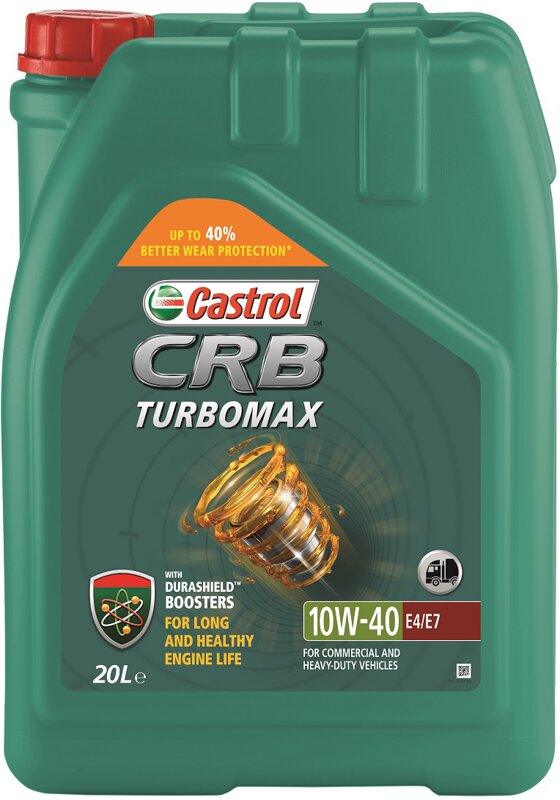 Моторное масло Castrol CRB Turbomax 10W-40 E4/E7, 20 л - Фото 1 Моторное масло Castrol CRB Turbomax 10W-40 E4/E7, 20 л - Фото 1