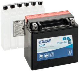 Аккумулятор Exide Bike AGM 12 Ah 12 V 200 A (+-, L)