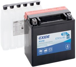 Аккумулятор Exide Bike AGM 14 Ah 12 V 215 A (+-, L)