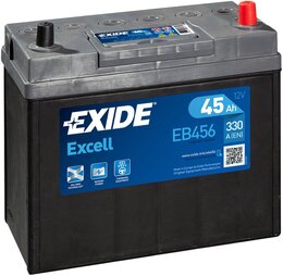 Аккумулятор Exide Excell 45 Ah 300 A (-+, R) Asia тонк. клеммы
