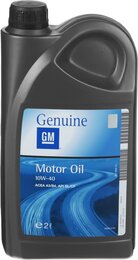 Полусинтетическое моторное масло GM Motor Oil 10W-40, 2 л
