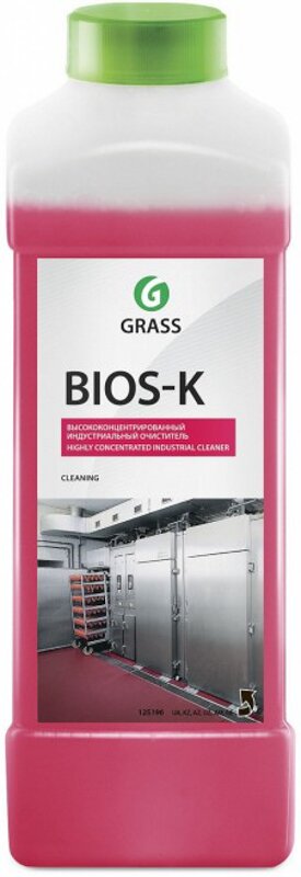 Щелочное моющее средство для промышленного оборудования Grass Bios-K, 1 л - Фото 1 Щелочное моющее средство для промышленного оборудования Grass Bios-K, 1 л - Фото 1