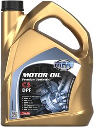 Синтетическое моторное масло MPM Motor Oil Premium Synthetic C3 DPF 5W-30, 5 л