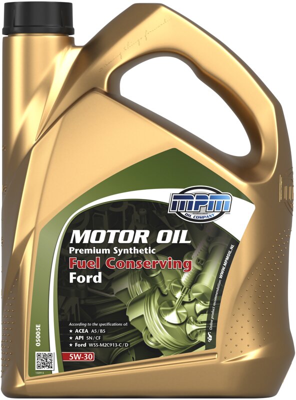 Синтетическое моторное масло MPM Motor Oil Premium Synthetic Fuel Conserving Ford 5W-30, 5 л - Фото 1 Синтетическое моторное масло MPM Motor Oil Premium Synthetic Fuel Conserving Ford 5W-30, 5 л - Фото 1