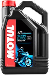 Моторное масло Motul 3000 4T SAE 20W50, 4 л