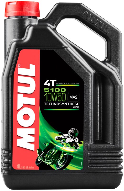 Моторное масло Motul 5100 4T SAE 10W50, 4 л - Фото 1