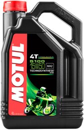 Моторное масло Motul 5100 4T SAE 15W50, 4 л