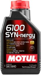 Моторное масло Motul 6100 Syn-Nergy SAE 5W-40, 1 л