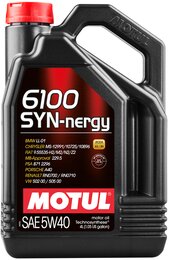 Моторное масло Motul 6100 Syn-Nergy SAE 5W-40, 4 л