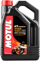 Моторное масло Motul 7100 4T SAE 15W50, 4 л
