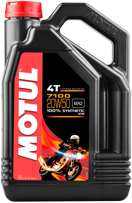 Моторное масло Motul 7100 4T SAE 20W50, 4 л - Фото 1