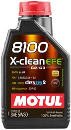 Моторное масло Motul 8100 X-clean EFE SAE 5W-30, 1 л
