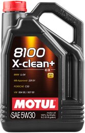 Моторное масло Motul 8100 X-clean+ SAE 5W-30, 5 л