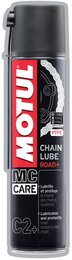 Смазка для цепей с тефлоном Motul C2+ Chain Lube Road+, 400 мл