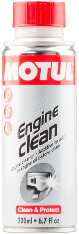 Промывка масляной системы Motul Engine Clean Moto, 200 мл - Фото 1 Промывка масляной системы Motul Engine Clean Moto, 200 мл - Фото 1