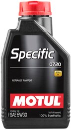 Моторное масло Motul Specific 0720 SAE 5W-30, 1 л