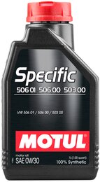 Моторное масло Motul Specific 506 01 506 00 503 00 SAE 0W-30, 1 л