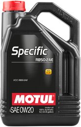 Моторное масло Motul Specific RBS0-2AE SAE 0W-20, 5 л