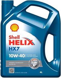 Моторное масло Shell Helix HX7 10W-40, 4 л