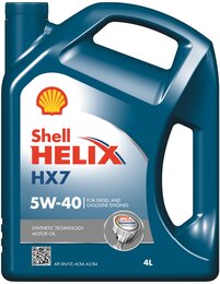 Моторное масло Shell Helix HX7 5W-40, 4 л