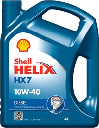 Моторное масло Shell Helix HX7 Diesel 10W-40, 4 л