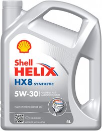 Моторное масло Shell Helix HX8 Synthetic 5W-30, 4 л